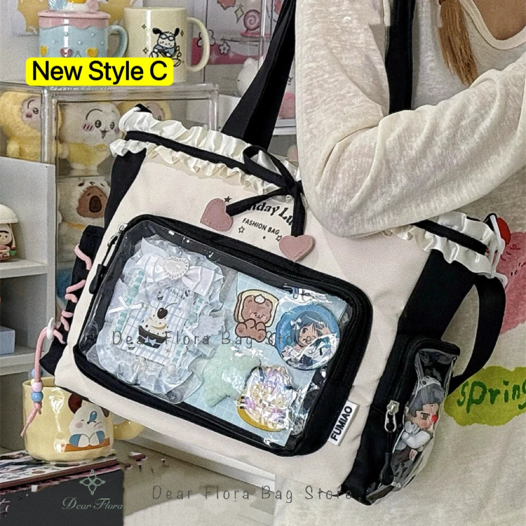 Ita Bag Transparent Window Tote for Anime & Lolita Fans