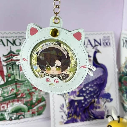 Cat Shape Badge Display Holder – 58mm Pin Protective Cover for Ita Bag