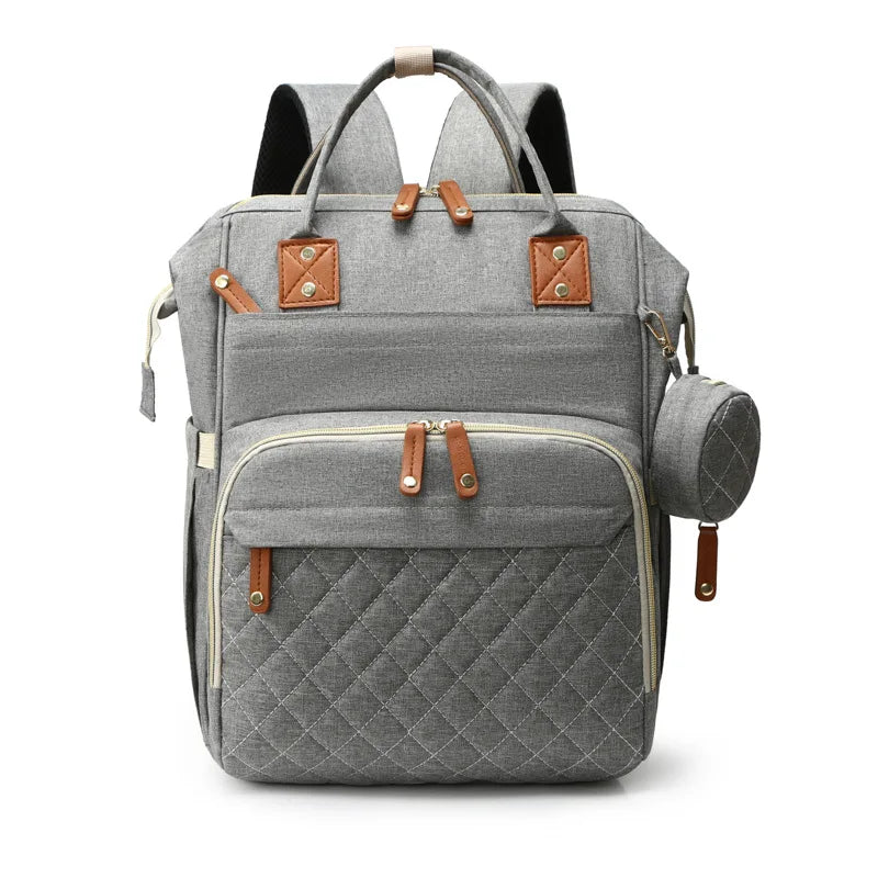 Large Diaper Bag Backpack – Multifunctional Mommy Bag with Insulated Pockets