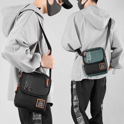 Men S Zipper Cross-Body Casual Shoulder Bag Postman Outdoor Large Capacity Sports