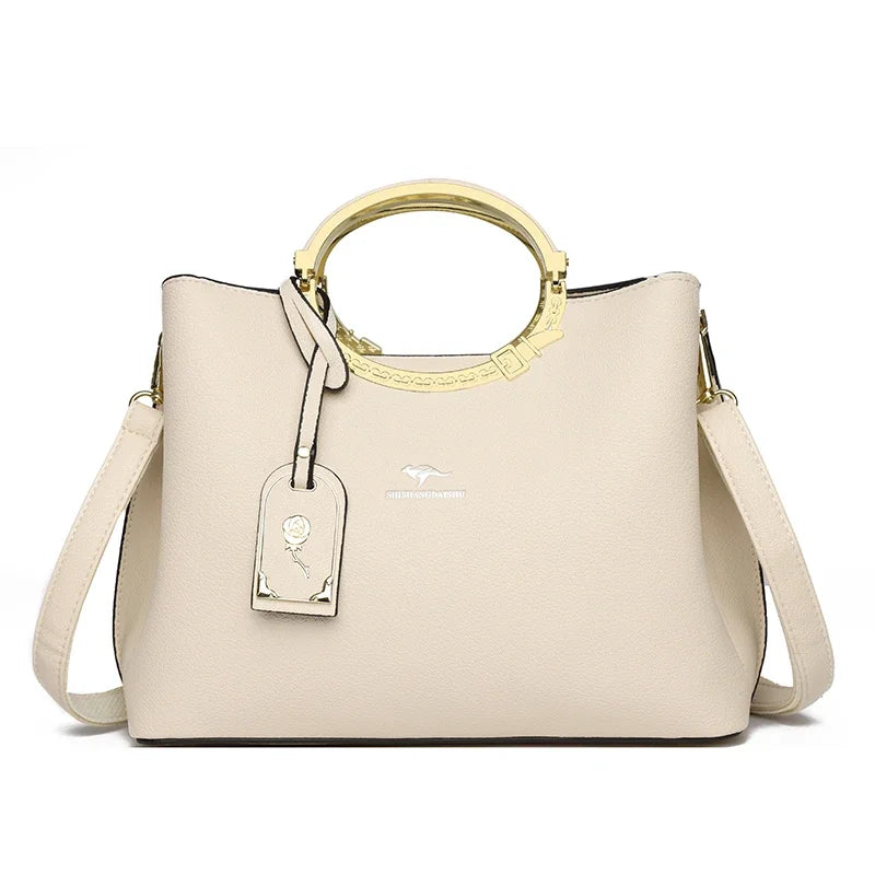 Large Capacity Leather Tote Bag – Women's Designer Handbag