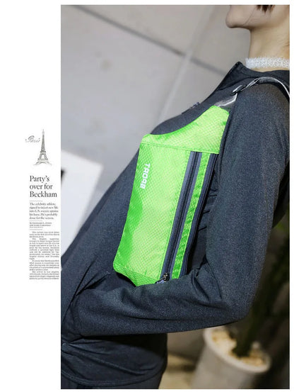 Homefish Multifunctional Nylon Chest Waist Bag Unisex Running Belt Pouch Mobile Phone Pocket Outdoor