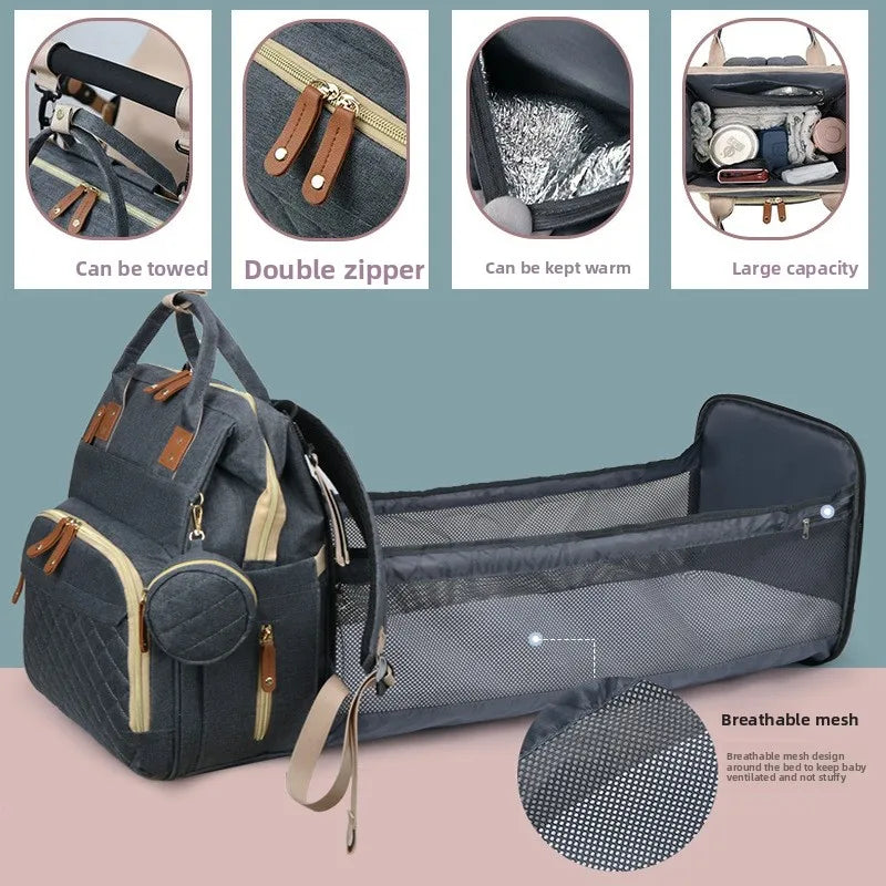 Large Capacity Diaper Bag Backpack with Padded Straps