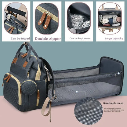 Large Capacity Diaper Bag Backpack with Padded Straps
