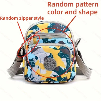 Oxford Cloth Crossbody Bag Women Multi-Pocket Messenger Bag