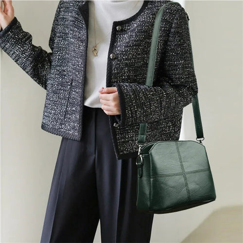Large Capacity Crossbody Bag Classic Quilted Shoulder Purse Adjustable Strap