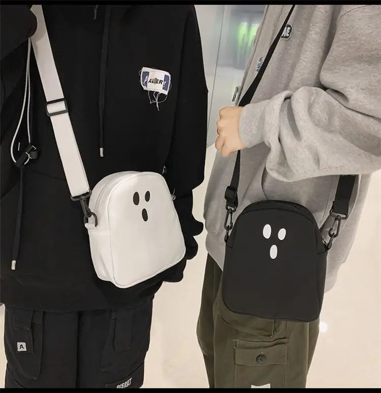 Kawaii Crossbody Bag – Cute Cartoon Canvas Messenger Bag for Women
