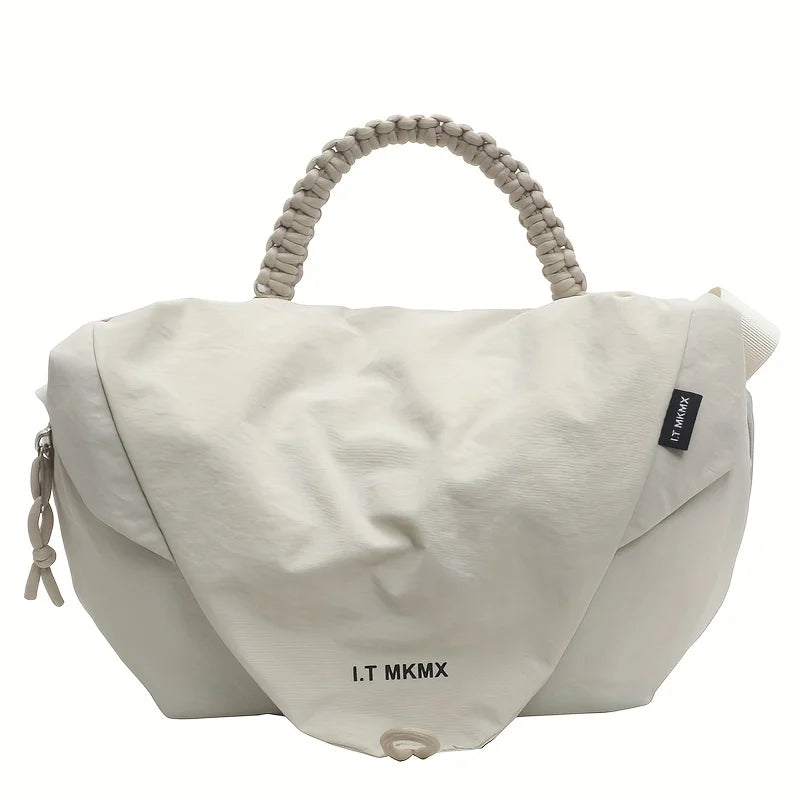 Stylish Oxford Crossbody Bag Adjustable Strap Large Capacity Messenger Work Daily Commute Fitness