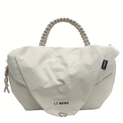 Stylish Oxford Crossbody Bag Adjustable Strap Large Capacity Messenger Work Daily Commute Fitness