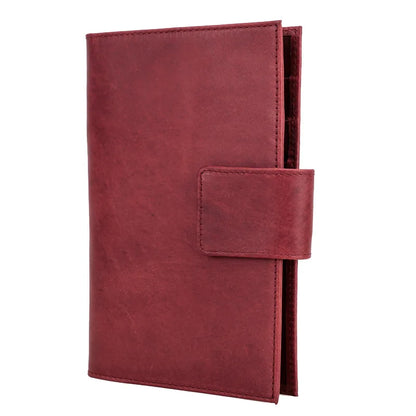 Retro Crazy Horse Leather Rfid Real Passport Holder