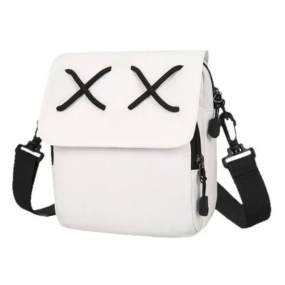 Personality Square Bag Style Hong Kong Couples One Shoulder Outdoor Leisure Student Crossbody Female