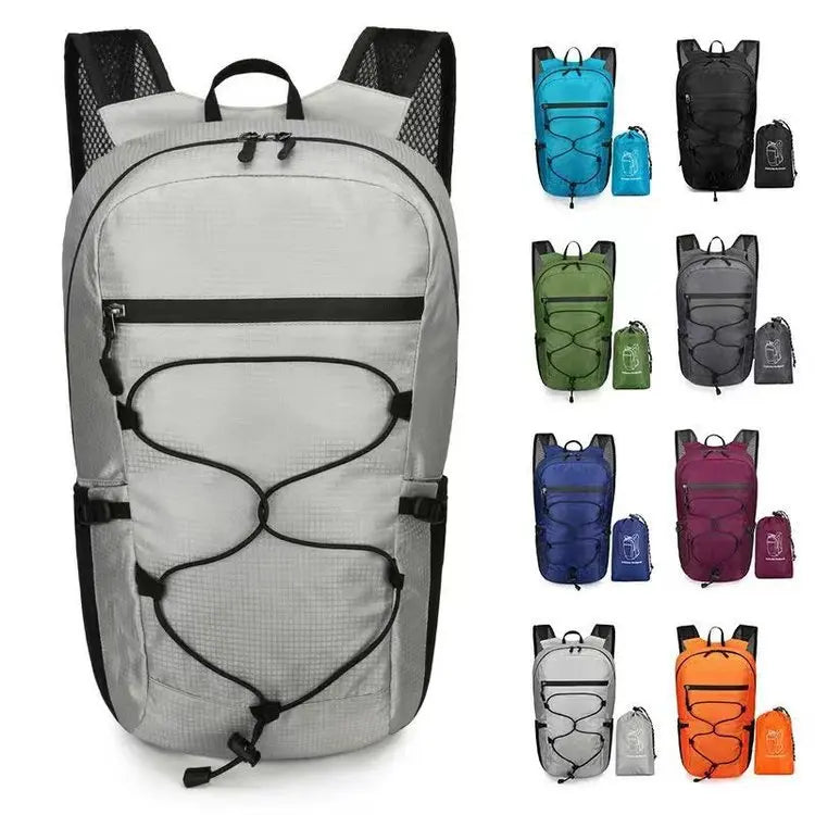 Outdoor Folding Waterproof Hiking Backpack Large Capacity Travel Men Women - Waterproof