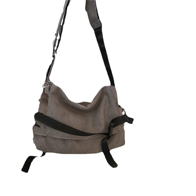 Canvas Messenger Bag for Men - Large Capacity Crossbody Shoulder Bag