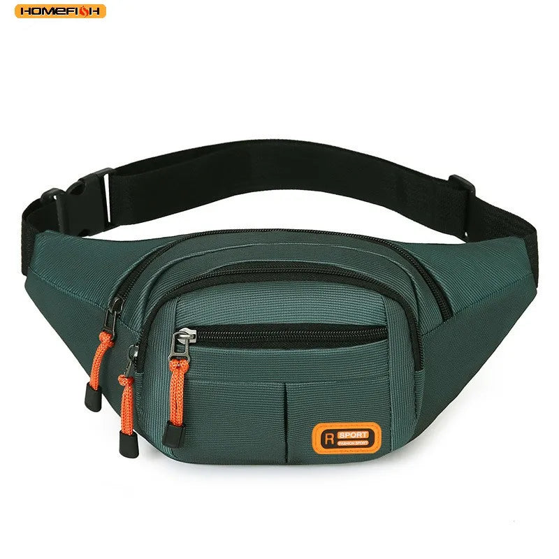 Homefish Unisex Waist Bag Multifunctional Large Capacity Splash Resistant Wear Worksite Outdoor