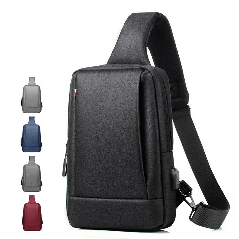Fashionable Men S Chest Bag Light Leisure Women Cross Body Oxford Cloth Waterproof Shoulder