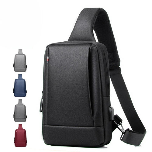 Fashionable Men S Chest Bag Light Leisure Women Cross Body Oxford Cloth Waterproof Shoulder