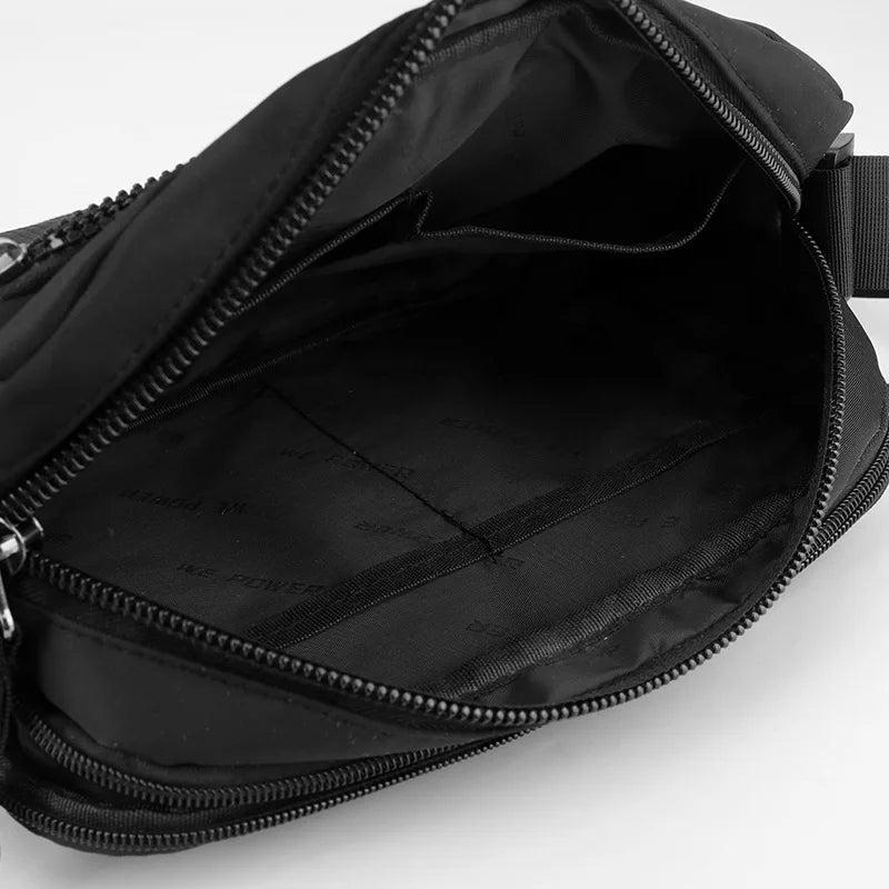 Men S Shoulder Bag Casual Nylon Waterproof Crossbody Horizontal Style - Waterproof