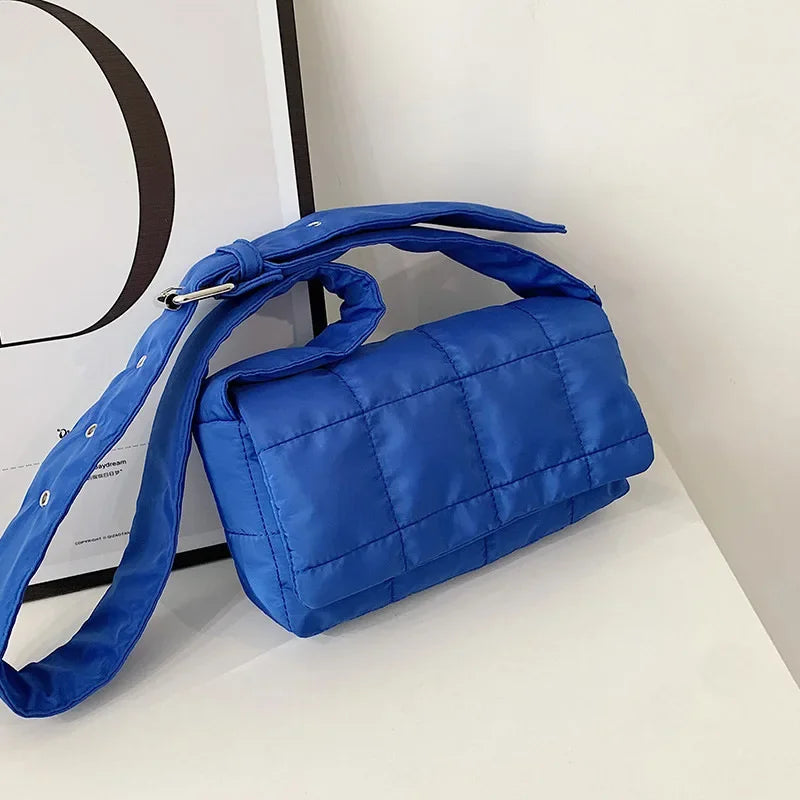 Space Cotton Down Jacket Shoulder Bag Strap Adjustment