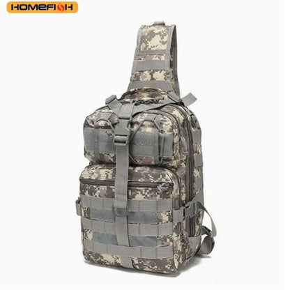 Homefish Men S Multifunctional Tactical Shoulder Bag Waterproof Camouflage Chest Bag - Waterproof