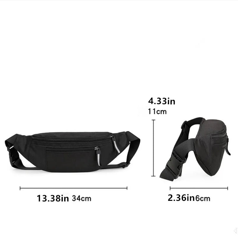 Crossbody Fanny Pack – Sports Waist Bag for Travel & Workout