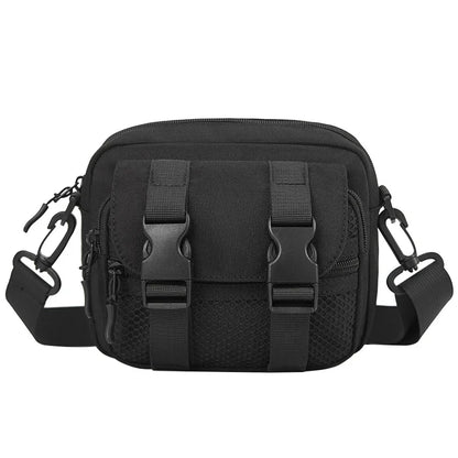 Large-Capacity Crossbody Bag Buckle Zipper Simple Casual Single-Shoulder Bag Men