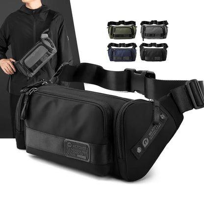 Outdoor Sports Large Capacity Waist Bag Waterproof Multi-Function Crossbody Wear Resistant Chest