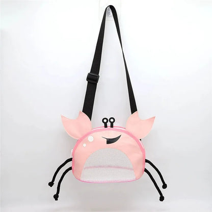 Crab Shaped Crossbody Bag Cute Novelty Beach Shoulder Bag