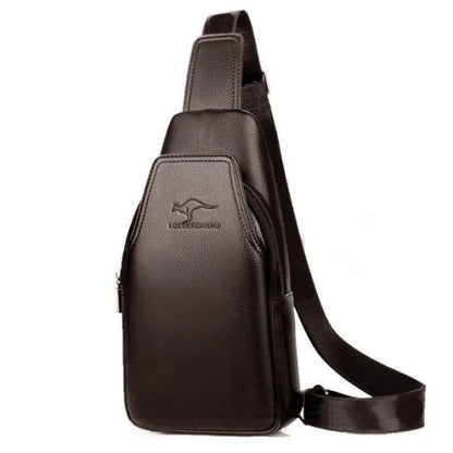 Men S Single Shoulder Cross-Body Bag Business Casual Leather Feeling Waterproof Wear-Resistant