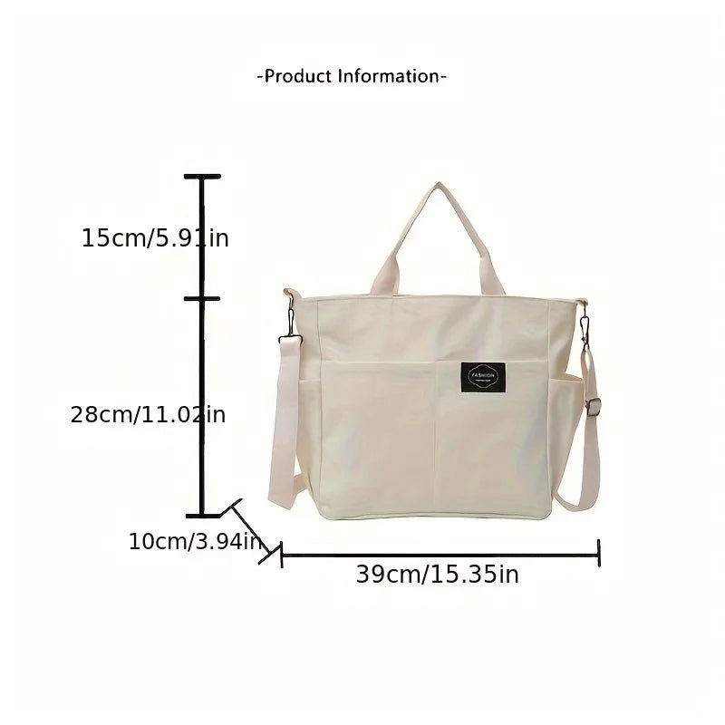Large Capacity Tote Bag for Women – Multi-Pocket Shoulder & Crossbody