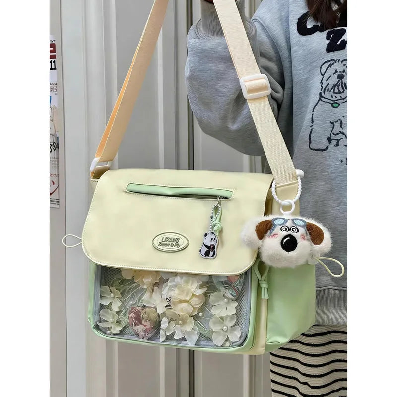 Harajuku Messenger Bag – Casual Crossbody Shoulder Bag