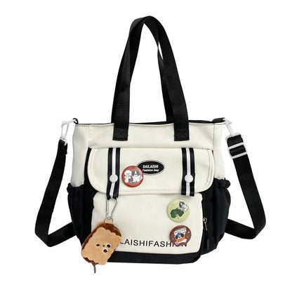 Oxford Shoulder Bag Cute Tote Bag Cartoon Handbag Purse