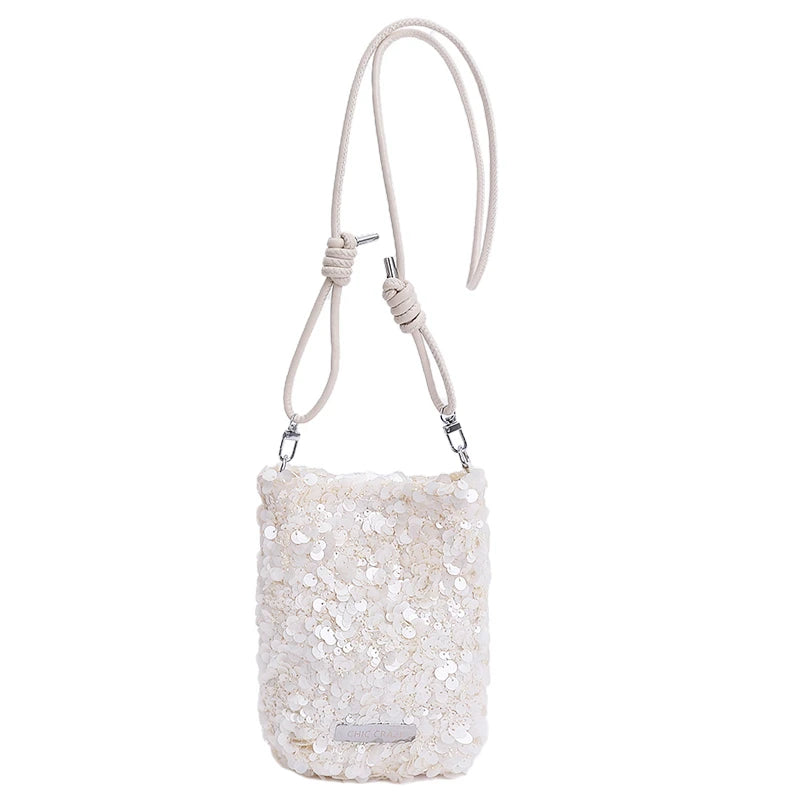 Mini Sequin Crossbody Bag Women Evening Party Purse