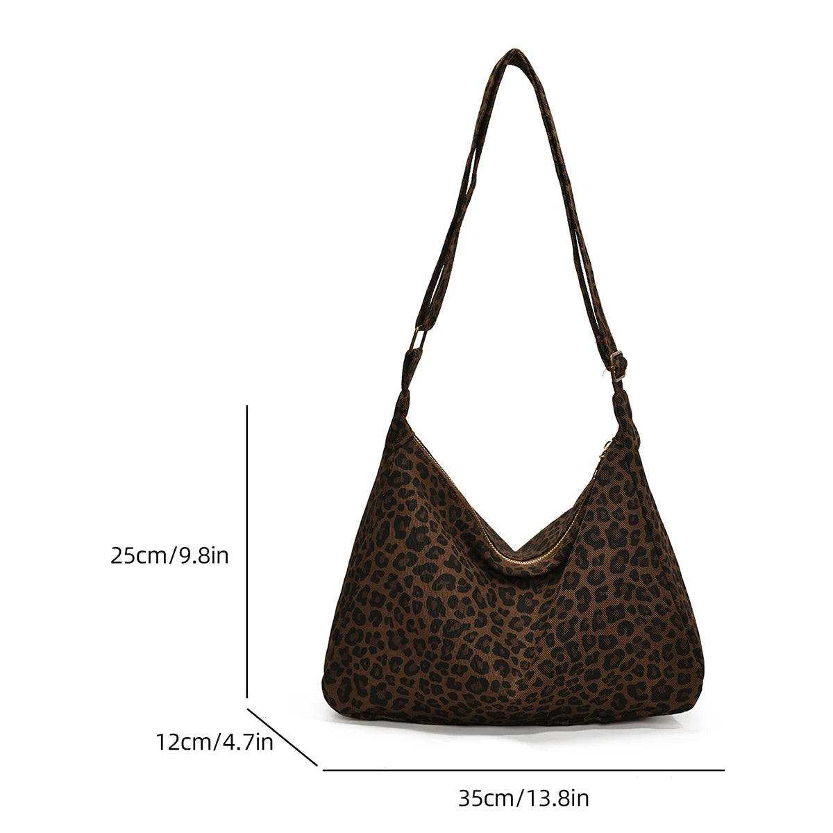 Women S Leopard Print Tote Bag Lightweight High-Capacity Shoulder Adjustable Strap Crossbody Daily