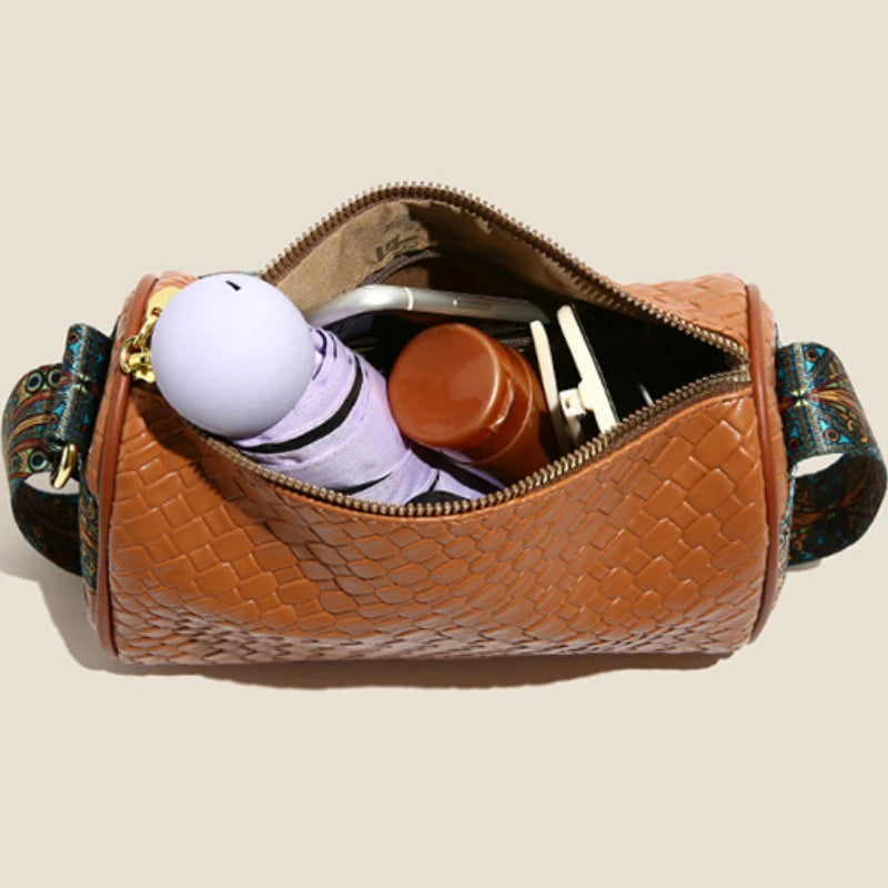 Single Shoulder Armpit Bag Stylish Woven Woman Retro Simple Versatile Commuter Large-Capacity