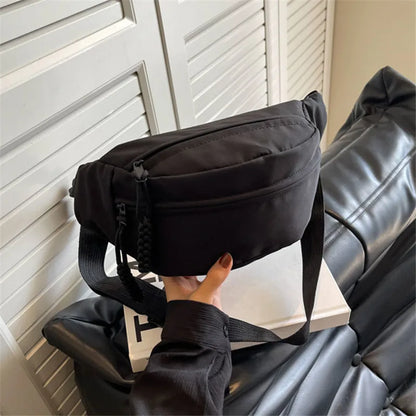Nylon Crossbody Chest Bag – Casual Shoulder & Waist Bag