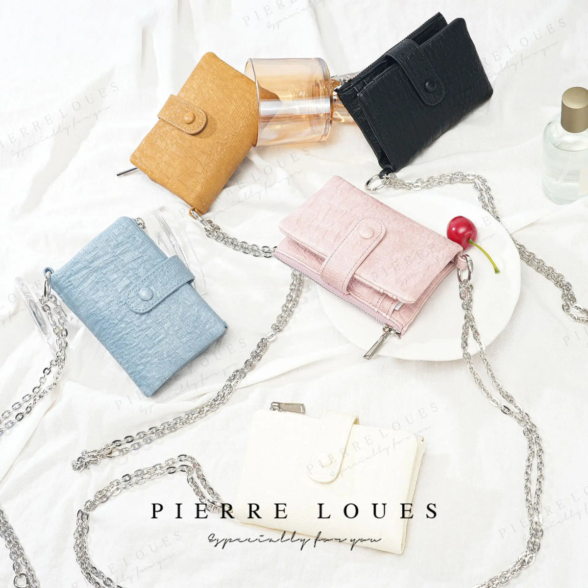 Purse Short Female Buckle Large Capacity Wallet Change Card Storage Multi-Function Chain Handheld