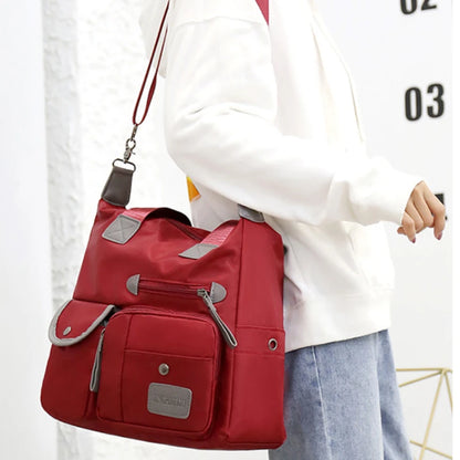 Large Capacity Portable Shoulder Bag Fashionable Oxford Cloth Nylon Casual Women S Bag
