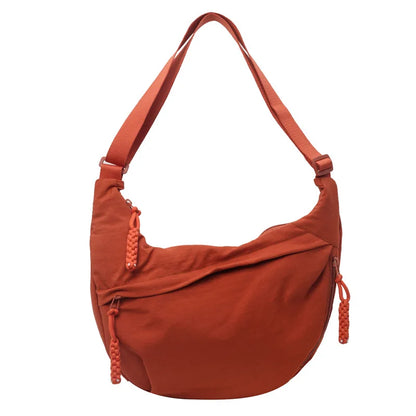 Crescent Crossbody Bag for Women – Lightweight Nylon Shoulder Bag