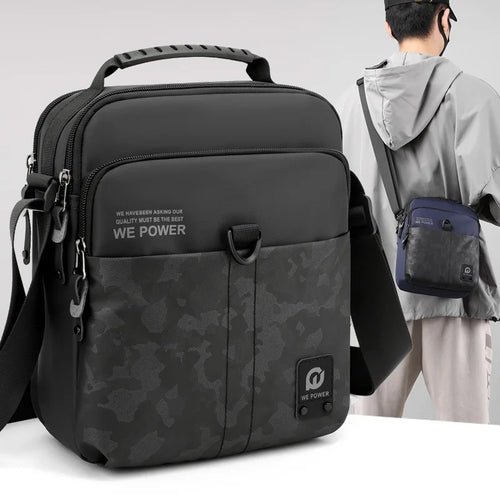 Men S Sports Crossbody Bag Outdoor Street Leisure Large Capacity Waterproof Boys Shoulder