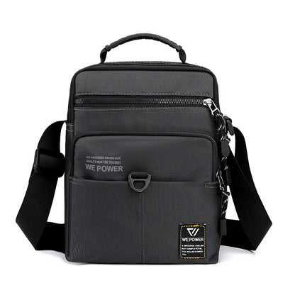 Men S Shoulder Bag Casual Crossbody Waterproof Nylon Large Capacity Outdoor Messenger - Waterproof