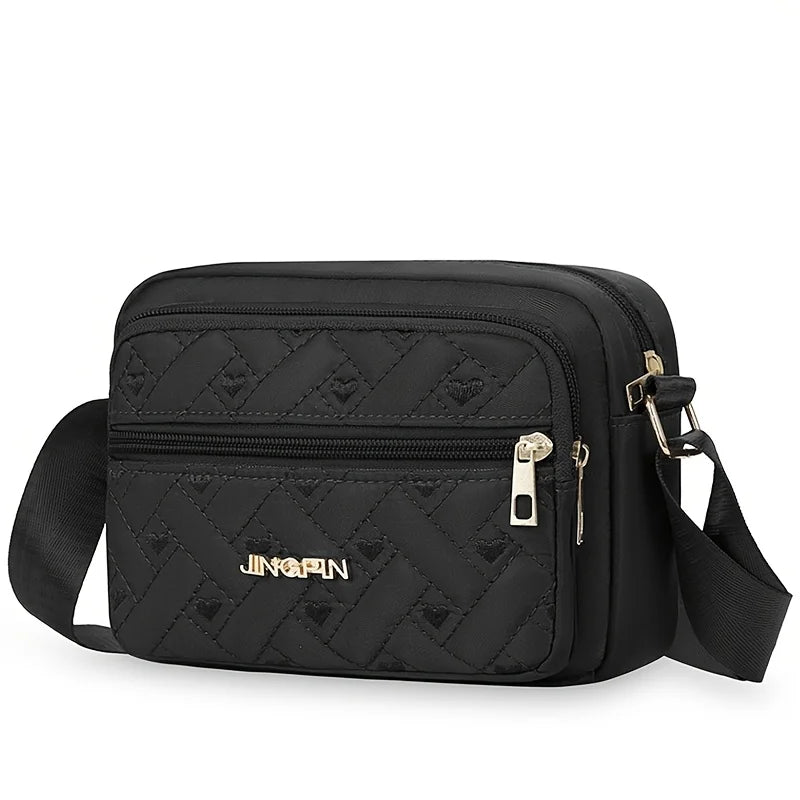 Nylon Crossbody Bag for Women – Lightweight Quilted Shoulder Purse