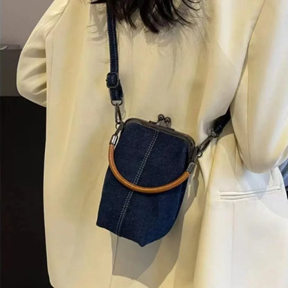 Casual Denim Crossbody Bags Women Shoulder Bag Mobile Phone Versatile Purse Handbags Designer