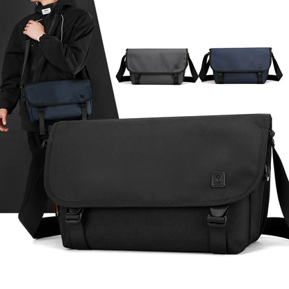Travel Large-Capacity Crossbody Bag Solid Color Square Business Messenger Bag Men S Waterproof