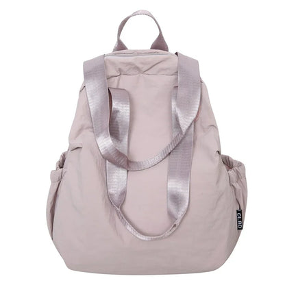 Waterproof nylon shoulder backpack women lightweight literary simple large capacity handbag