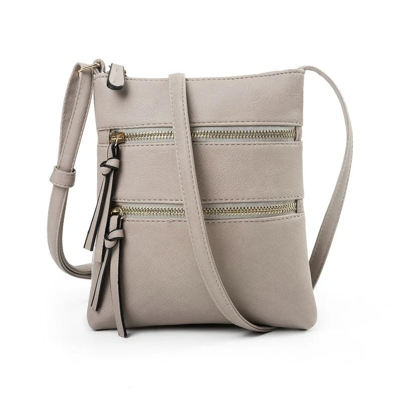Crossbody Bag for Women – Multi Pocket Faux Leather Shoulder Purse