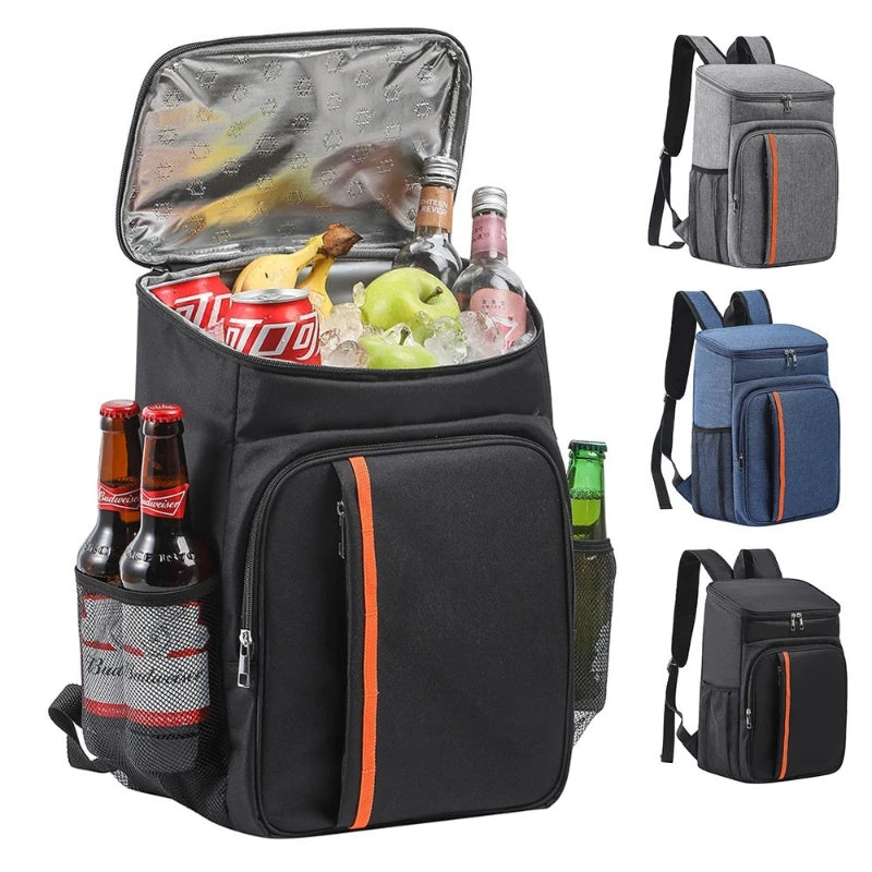 18l Portable Large Thermal Lunch Bag Food Box Durable Cooler Ice Insulated Case Camping Oxford