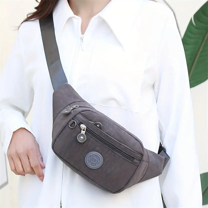 Fanny Pack Crossbody Sling Bag – Multi-Pocket Waist Purse for Women