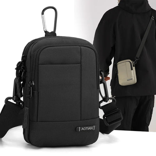 Unisble-Use Water-Resistant Waist Bag Multi-Functional Commuting Mobile Phone Storage