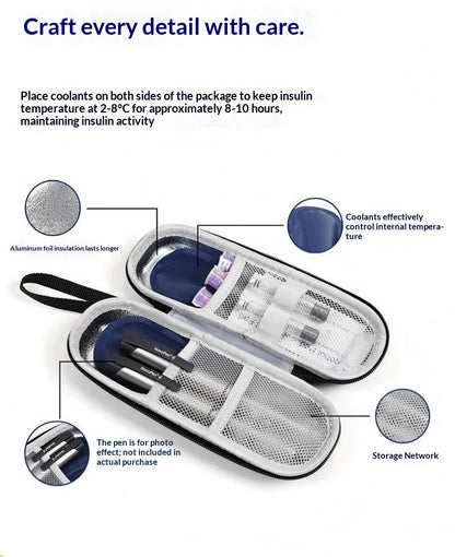 Homefish 1 Or 6 Pcs Diabetic Insulin Travel Cooler Set Reusable Gel Ice Pack Portable Outdoor