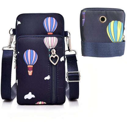 Crossbody Phone Bag for Women – Mini Shoulder Purse with Triple Compartments